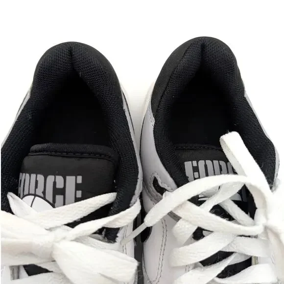 Nike Full Force Low Big Shoes Kids' White/Pewter/Black Size US4.5Y EU36.5 - Picture 10 of 14